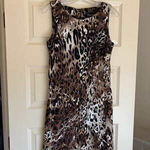 Animal Print Sheath Dress